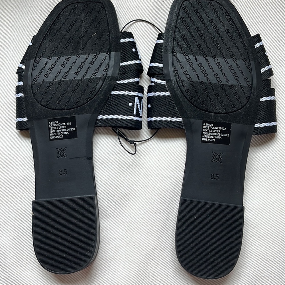 Two pair BCBG 8.5 Wide Sandals - Picture 2 of 8